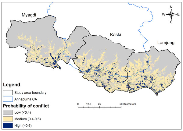 Leopard livestock predation risk map.