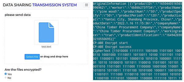 Encryption result of off-chain data.