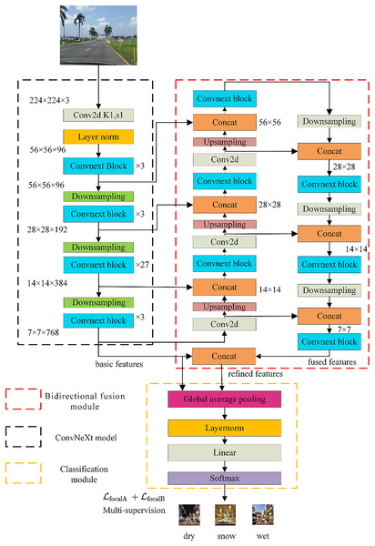 The model structure of MBFN.