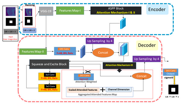 The knee ACL region localization architecture of our MGACA method.