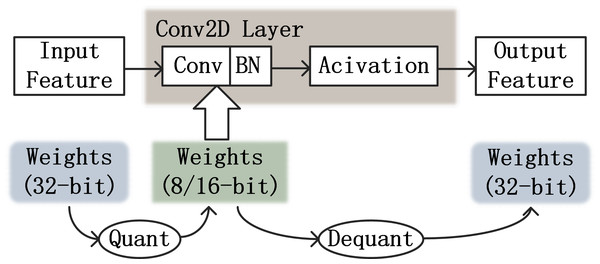 Simulating low precision processes in CNN.