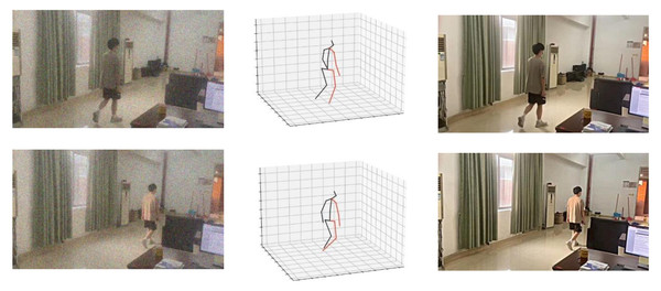 3D model and denoising effect of the algorithm.