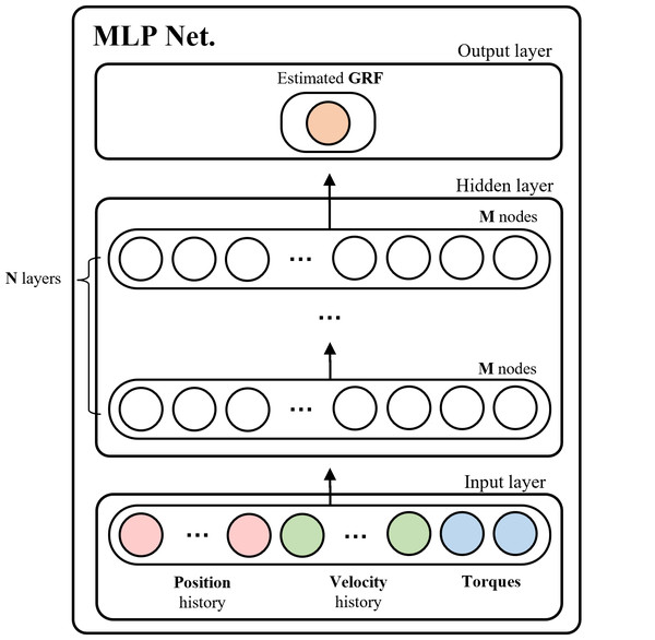 Hierarchy of the MLP network model for GRF estimation.