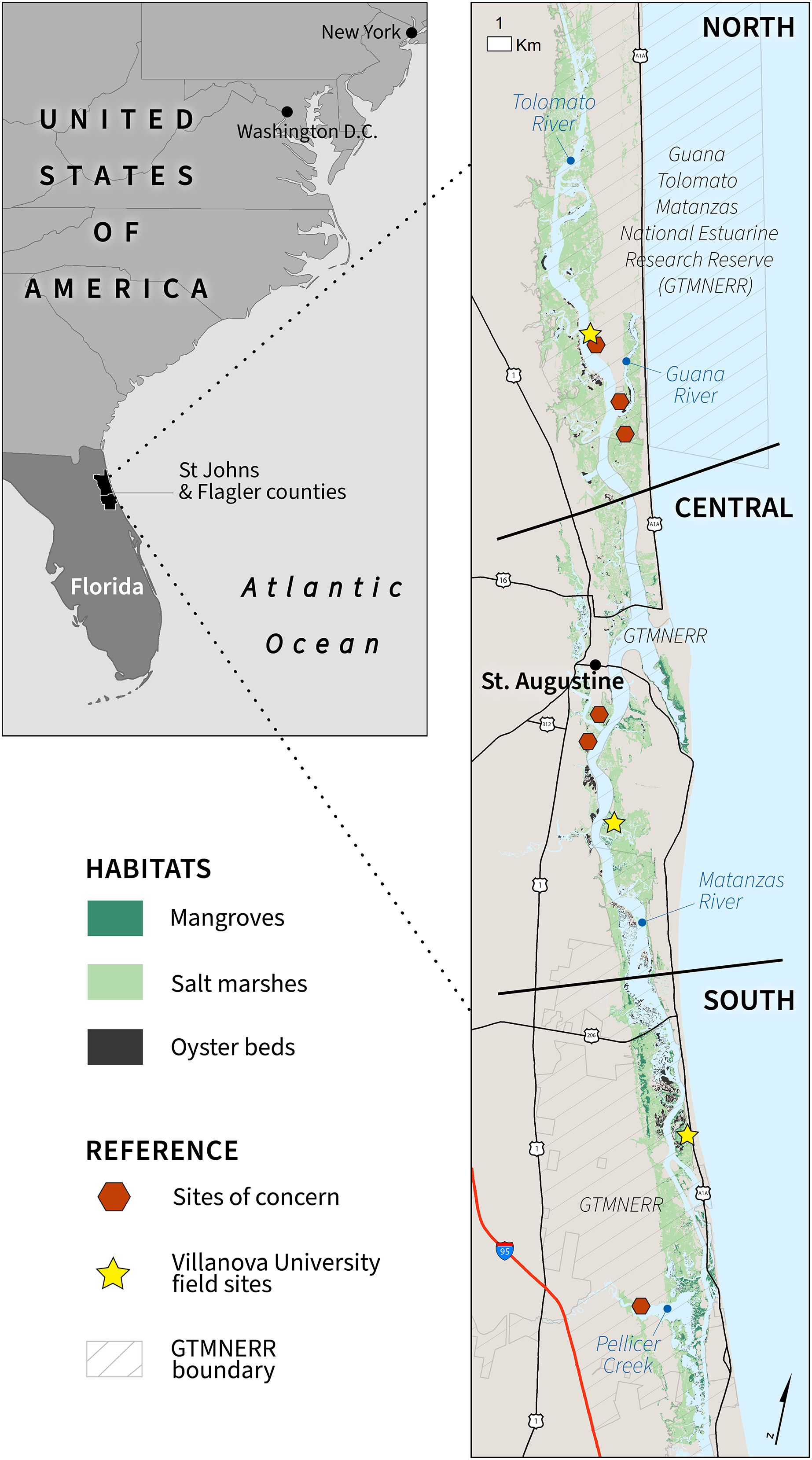 Using vulnerability assessment to characterize coastal protection benefits  provided by estuarine habitats of a dynamic intracoastal waterway [PeerJ]