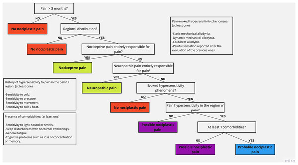 IASP clinical decision-making tree and classification system (extracted data from Nijs et al., 2021).