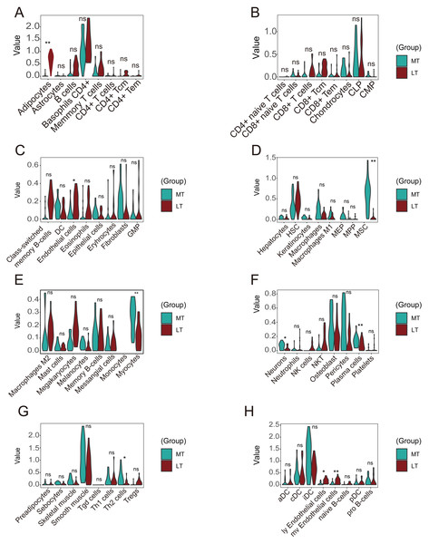 Differences in immune infiltration between lesioned and preserved subchondral bone tissues.