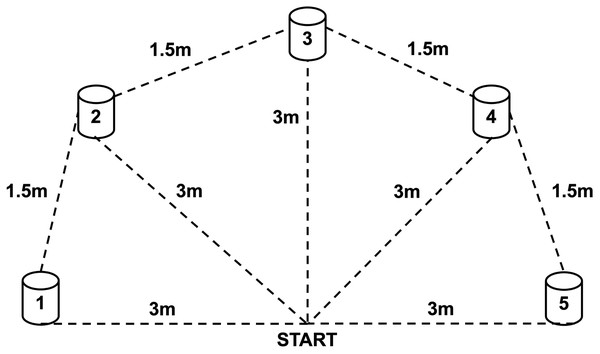 Numbered medicine running test.