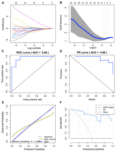 Construction and discriminant ability evaluation of radiomics model.