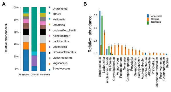 Bacterial community structure analysis.