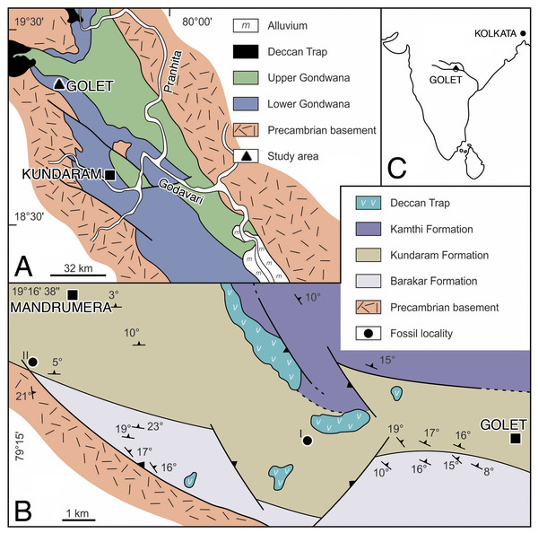 Location and geology maps.