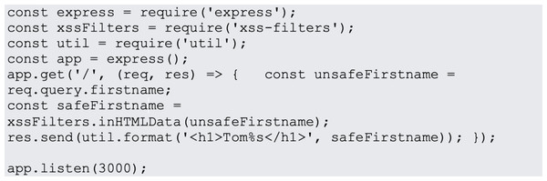 XSS filters.