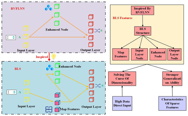 RVFLNN and BLS structure.