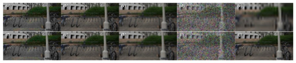 Stereo image pairs with different distortion types from the LIVE P-I database.